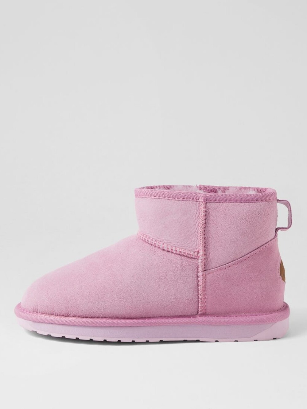 EMU Australia Size 11 Stinger Micro Mauve Mist Sheepskin Ankle Boots Lilac